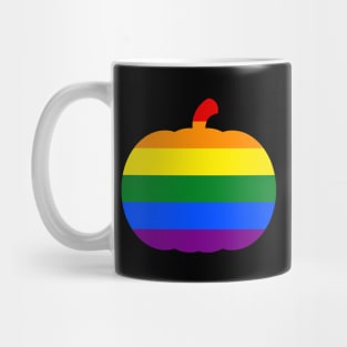 Halloween Pumpkin LGBT Flag Gay PRIDE Rainbow Mug